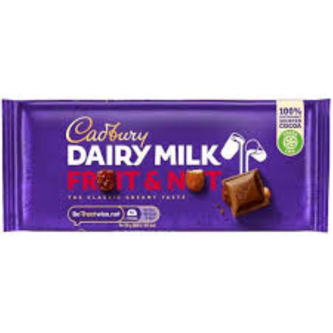 CADBURY FRUIT & NUT CHOPPED 95G